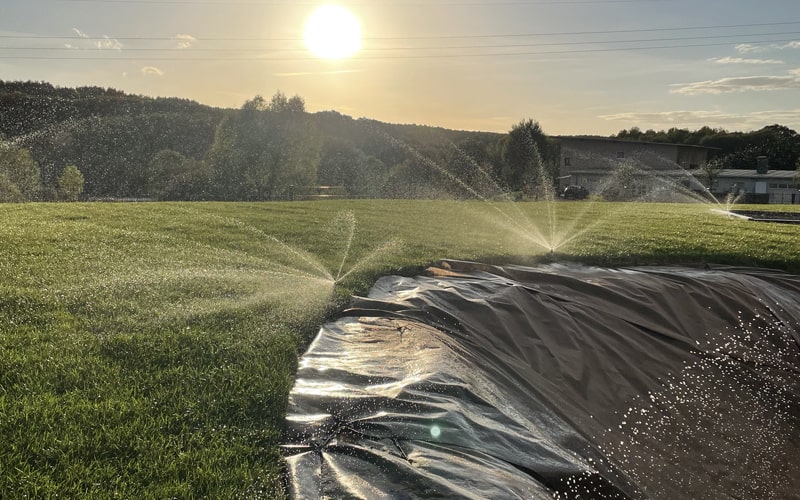 Bewässerungsanlagen Projekt für einen Hausgarten mit Nutzung von Brunnenwasser in Saargemünd Frankreich